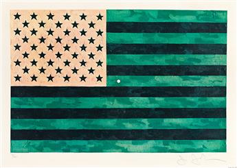 JASPER JOHNS (1930 - ) Flag (Moratorium).                                                                                                        